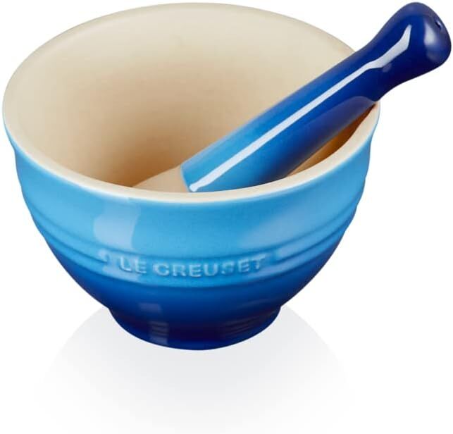 Le Creuset Mörser Steingut Azurblau 11,5 cm