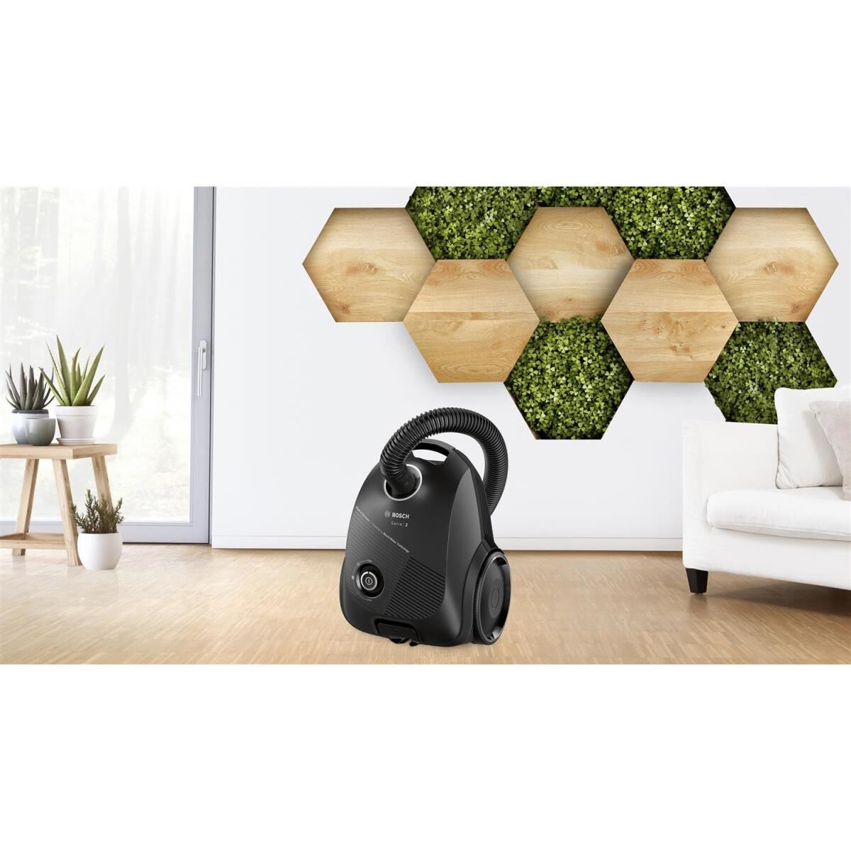 Bosch Serie 2, Staubsauger mit Beutel, Schwarz, BGLS2POW1