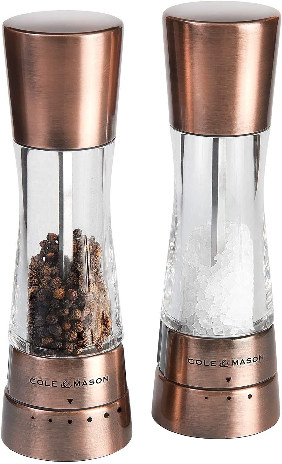 Cole & Mason Derwent - Kupfer/Acry 190 mm - 2er Geschenkset