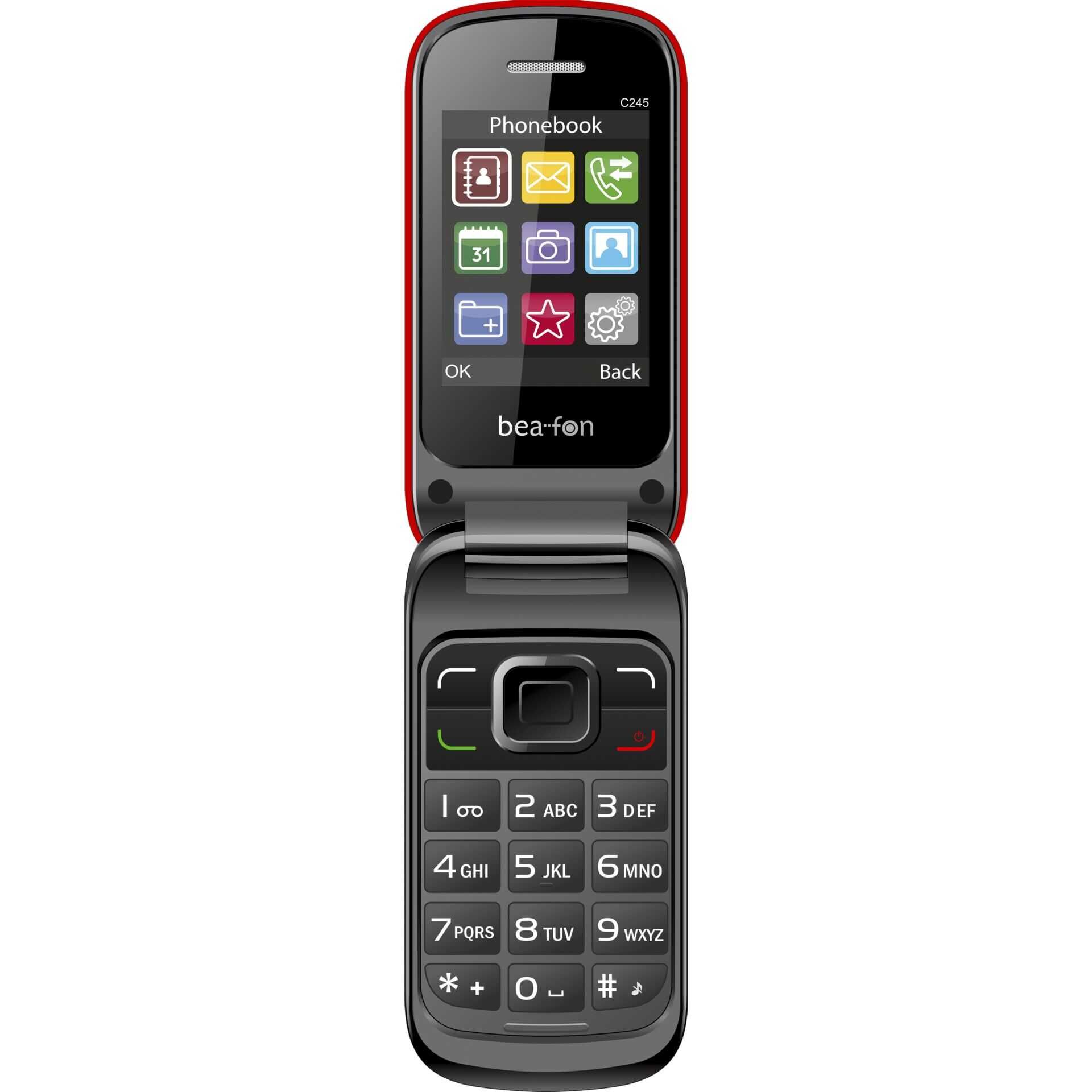 Bea-fon Classic Line C245 - Feature Phone - Dual-SIM - - microSD slot - LCD-Anzeige - 240 x 320 Pixel