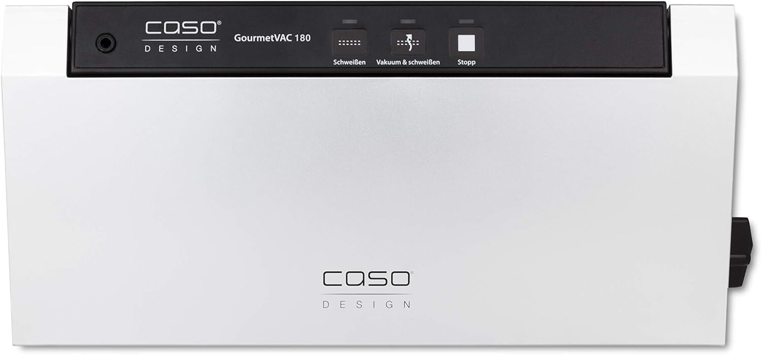 CASO GourmetVAC 180 Vakuumierer doppelte Schweißnaht Kolbenpumpe 9L/min