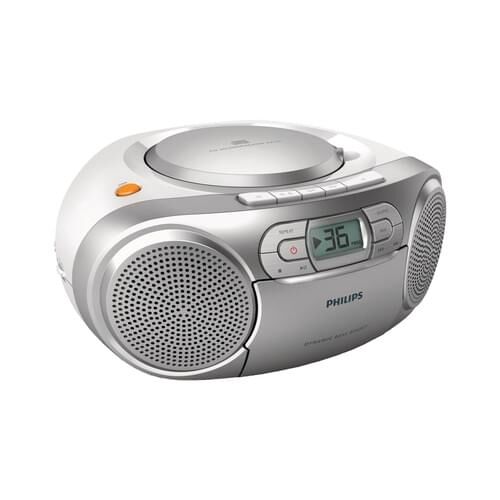 Philips AZ127 - Ghettoblaster - 2 Watt - Silber