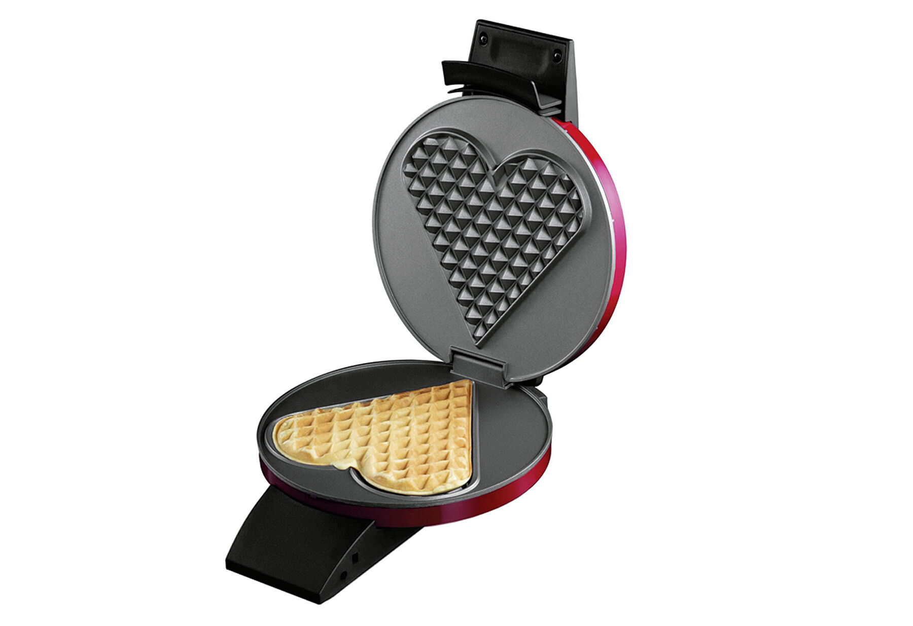 Cloer 1633V Valentine's Edition - Waffeleisen - Rot