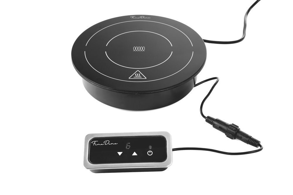 Fine Dine Induktionsheizplatte 800 W, Schwarz, 230V/800W, ⌀245x(H)80mm