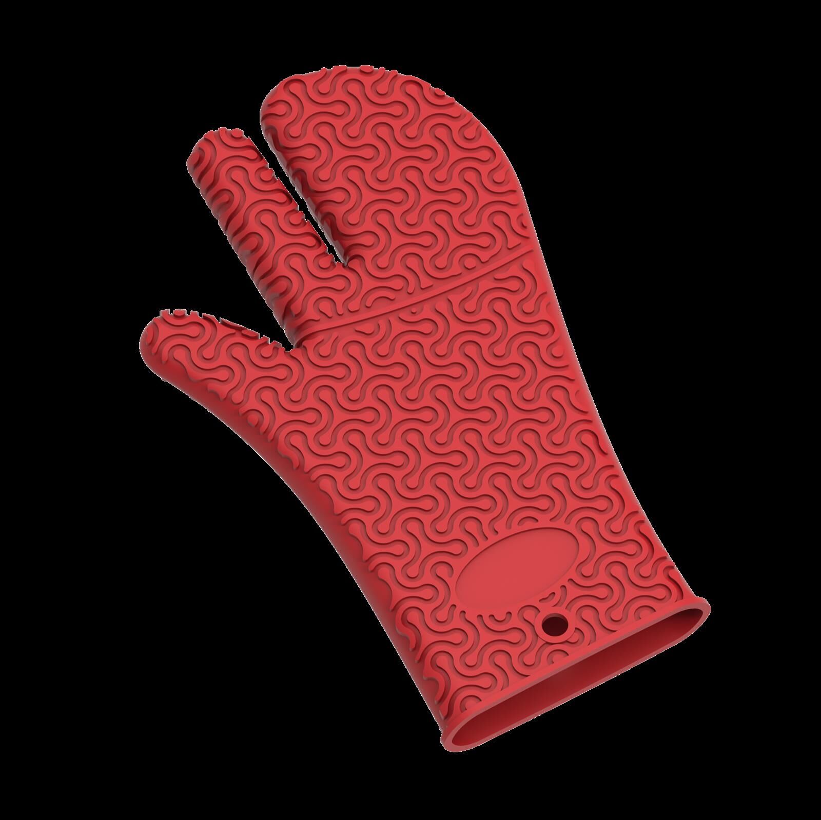 Kochblume Silikon Handschuh rot