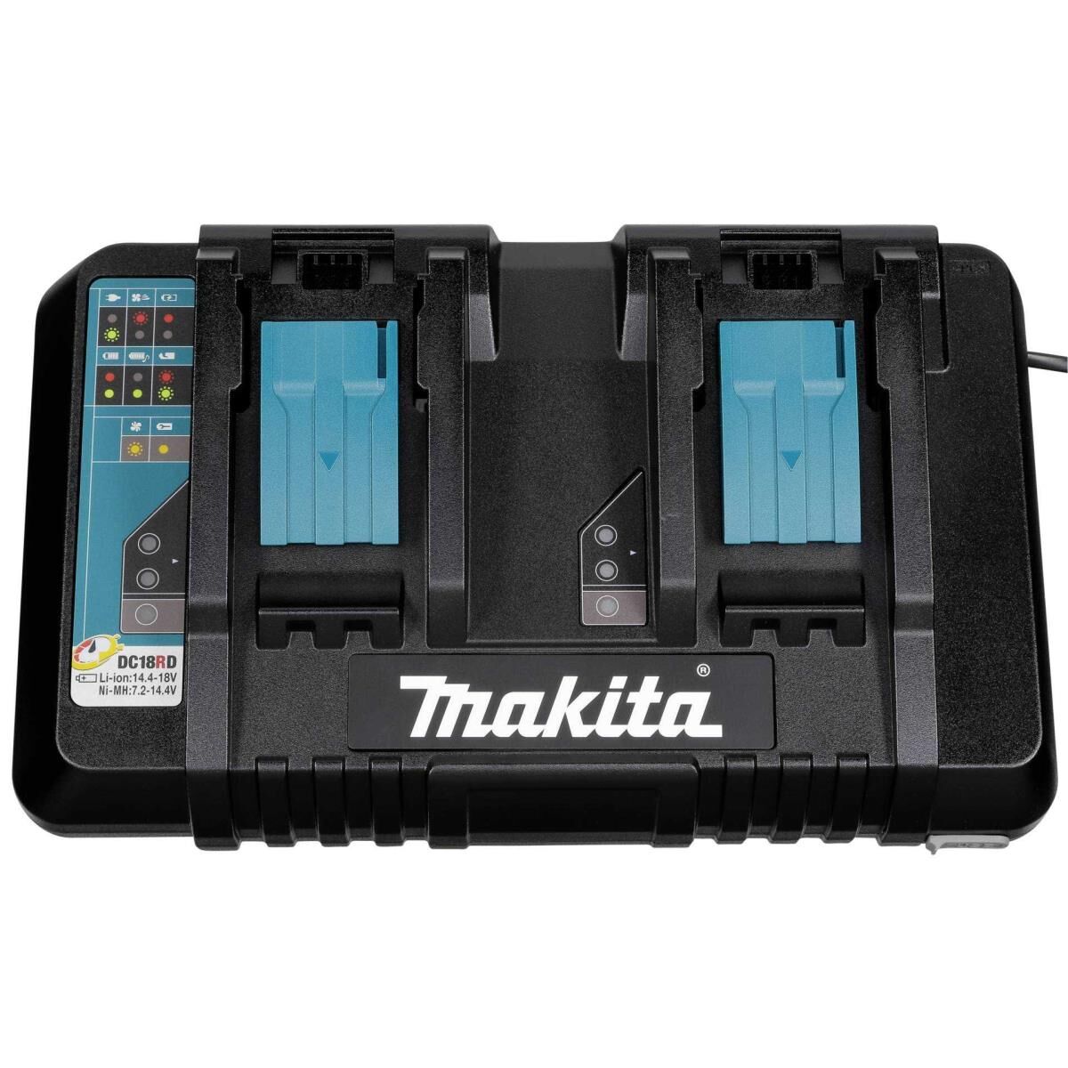 Makita DC18RD - Batterieladegerät + Batterie 2 x - Li-Ion - 5 Ah - 90 Wh - für Makita DHR263Z, DHR263ZJ, DHR264Z, DHR264ZJ, DUH651Z, DUR364LZ