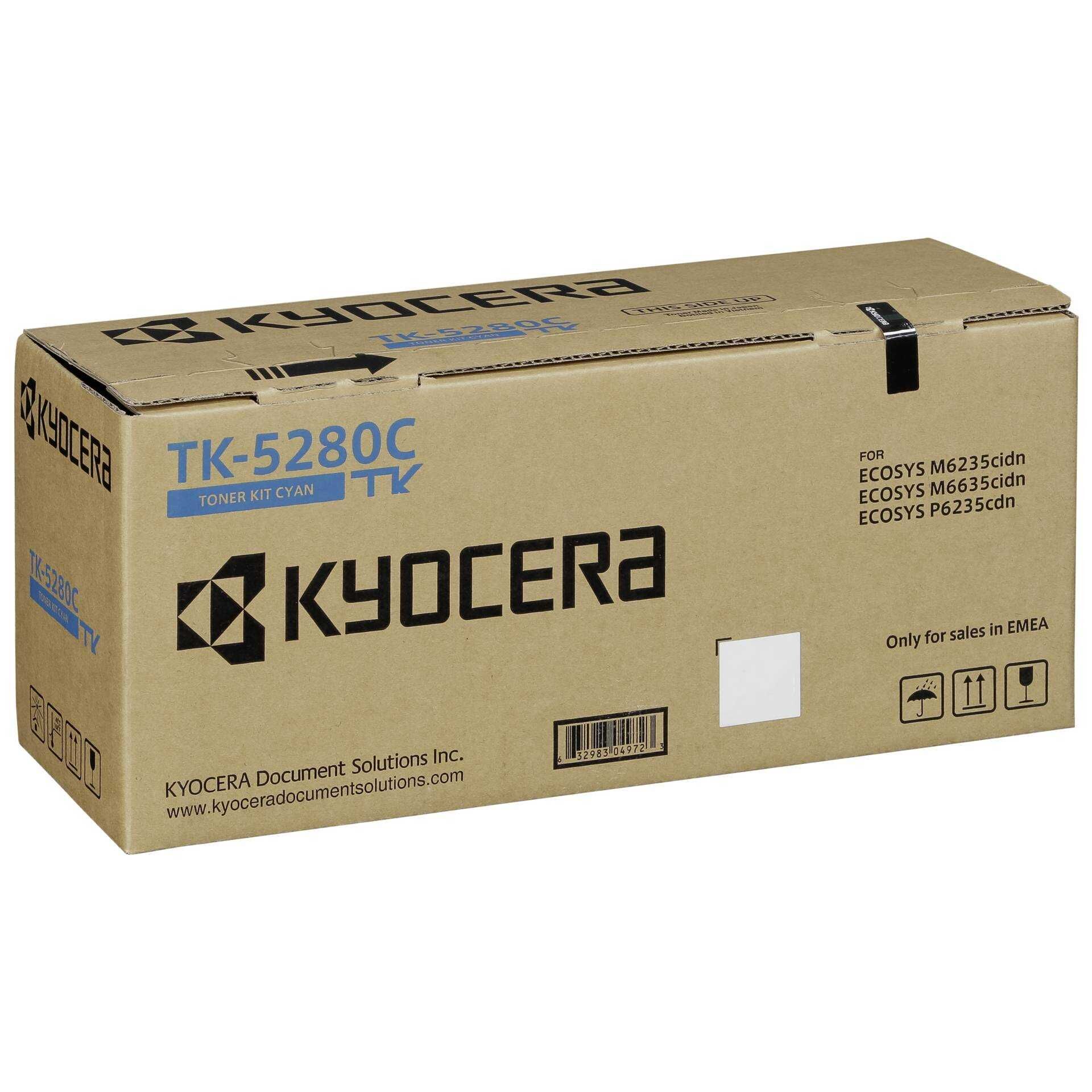 Kyocera TK 5280C - Cyan - Original - Tonersatz - für ECOSYS M6235cidn, M6235CIDN/KL3, M6635cidn, P6235cdn
