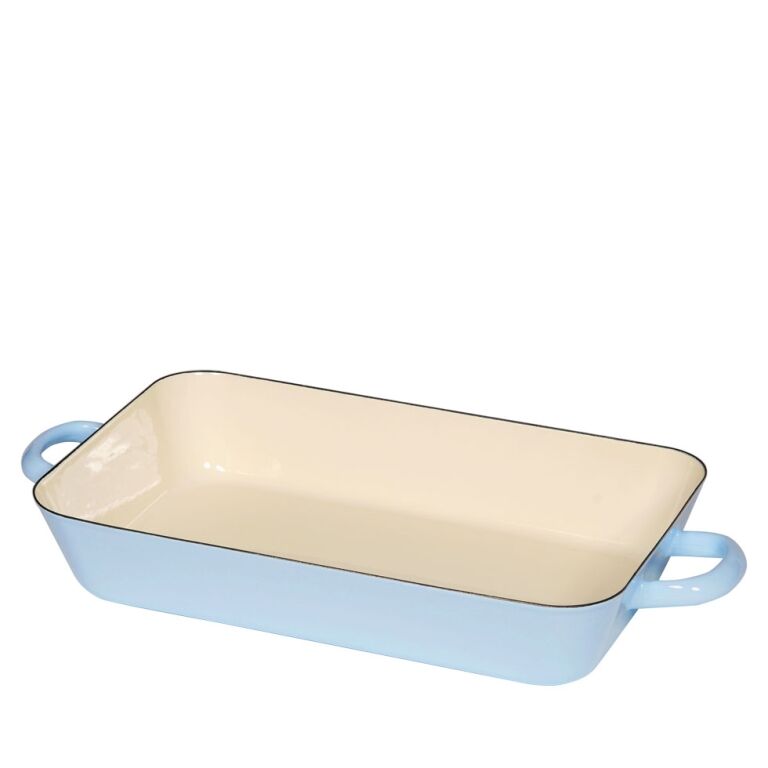 Riess Bratpfanne 33x20cm Pastell Blau Emaille