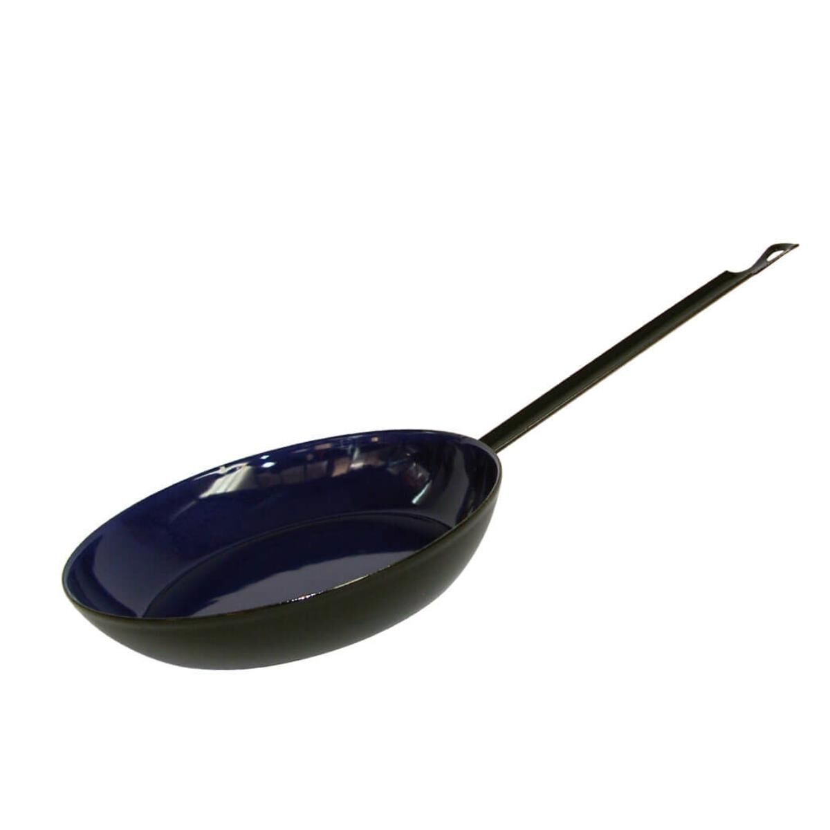 Riess Bauernpfanne aus Emaille 26 cm Schwarz/Blau