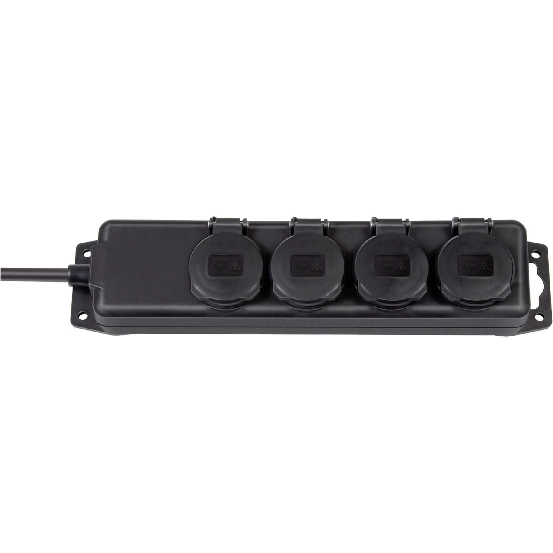 brennenstuhl Extension socket IP44 4-way black 2m H07RN-F 3G1,5 - Steckdosenleiste - Wechselstrom 230 V - Ausgangsanschlüsse: 4 - 2 m