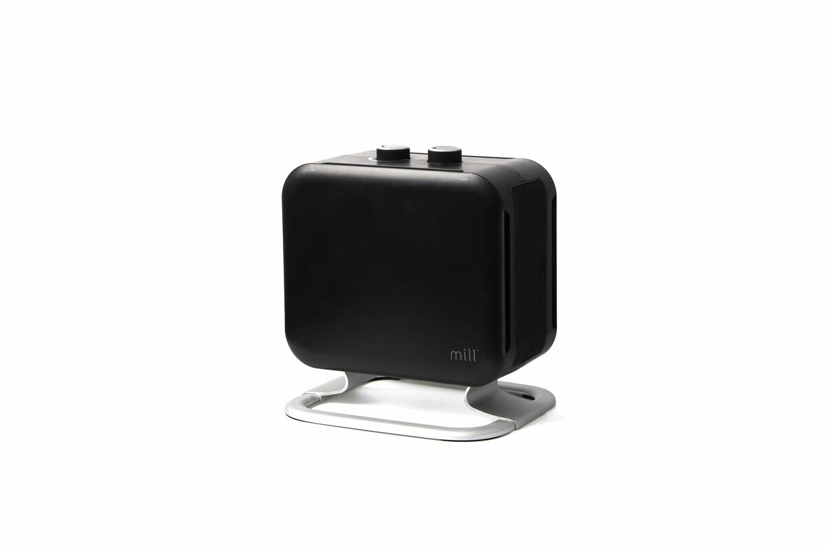 Mill Compact Heizlüfter 1800W mit Aluminiumfuß, schwartz