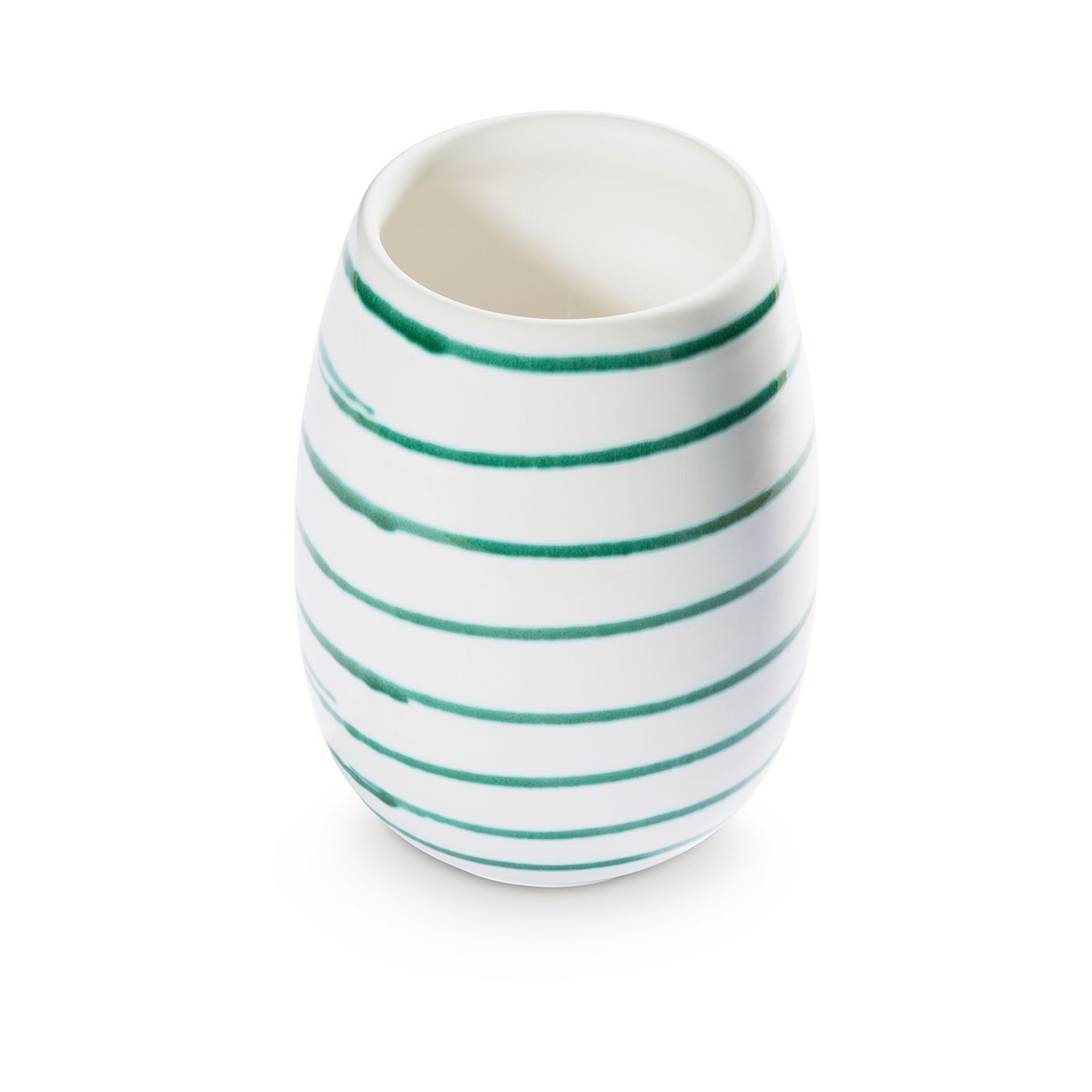 Gmundner Keramik Grüngeflammt, Vase (H: 15cm)