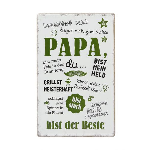GILDE Metallschild PAPA