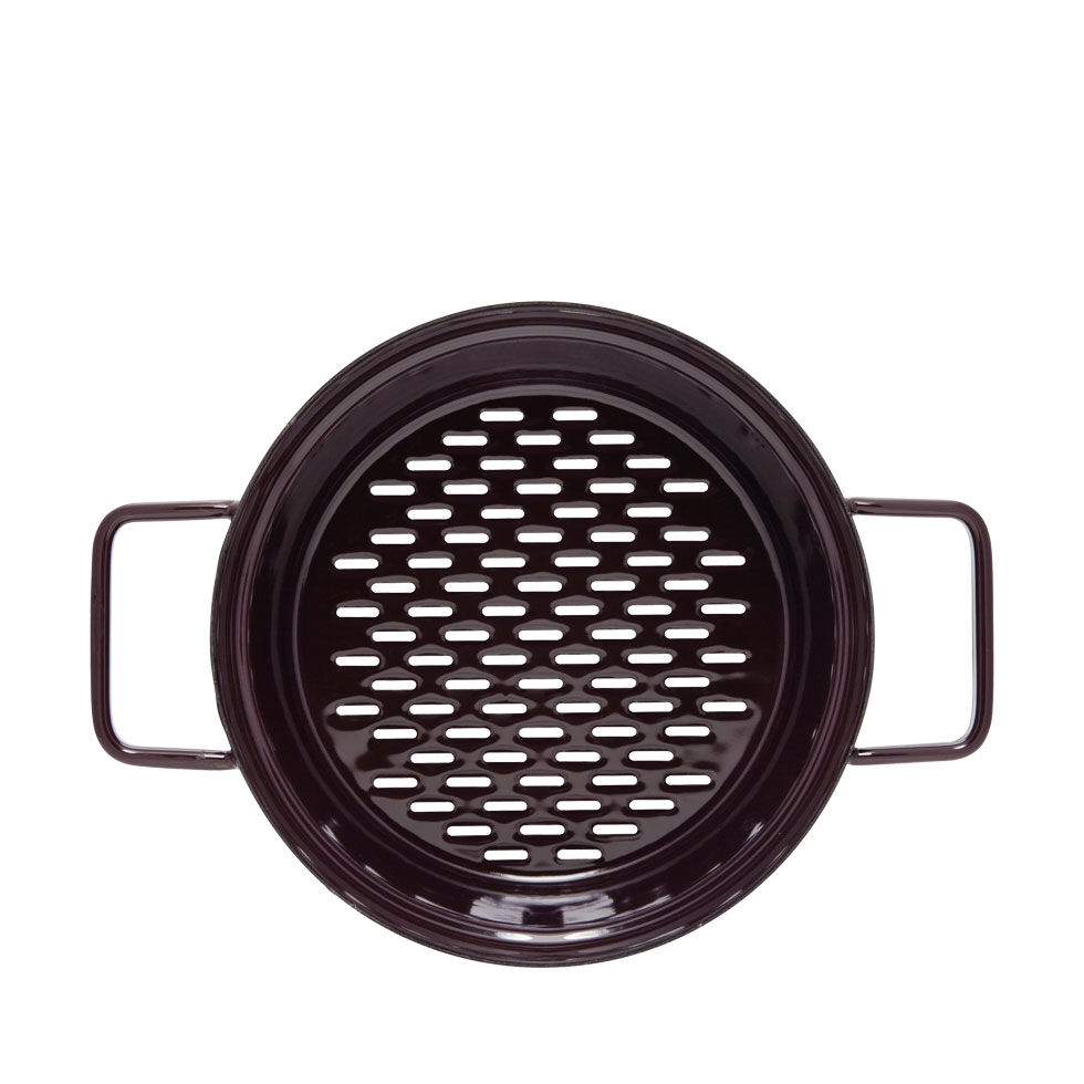 Riess Dampfgarer/Dünsteinsatz/Steamer für Aromapot Ø20 Dark Aubergine Emaille