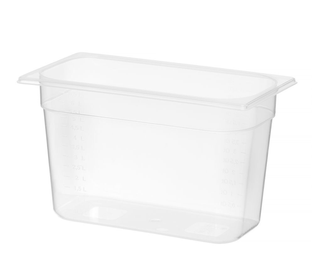 HENDI Gastronorm-Behälter 1/3, Profi Line, GN 1/3, 7,8L, Transparent, 325x176x(H)200mm