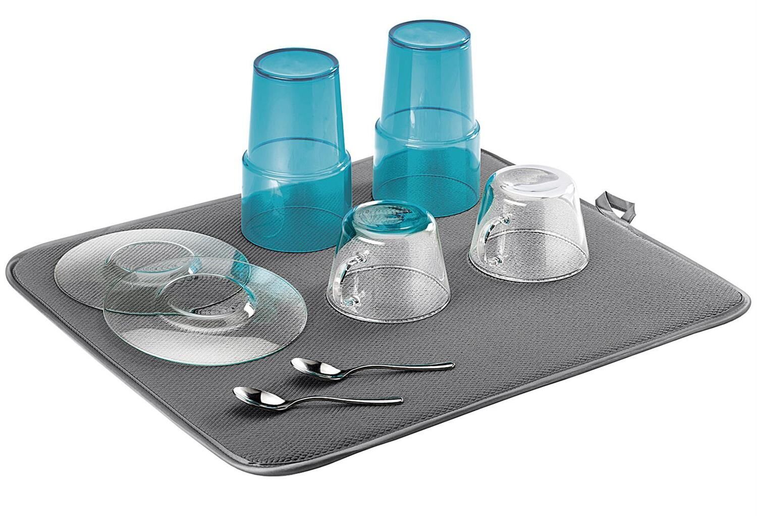 METALTEX Abtropfmatte Microfaser 40x45cm grau