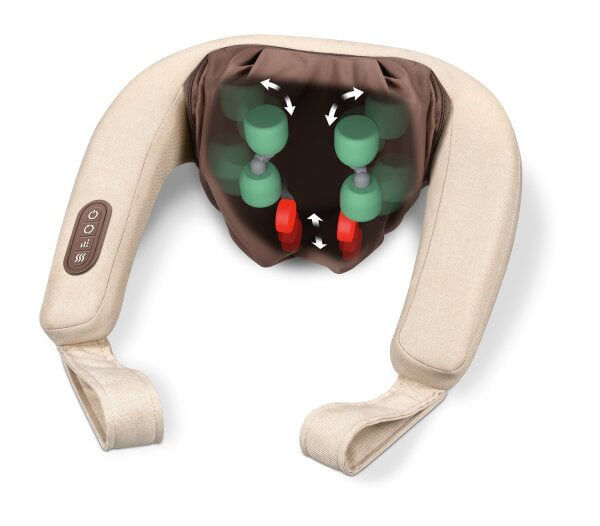 BEURER Massagegerät Nackenmassage 24W Wärmef. 2Stufen 4D br MG 153