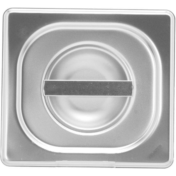 B.PRO GN-Deckel 18/10 Edelstahl, mit Griffmulde, GN: 1/6