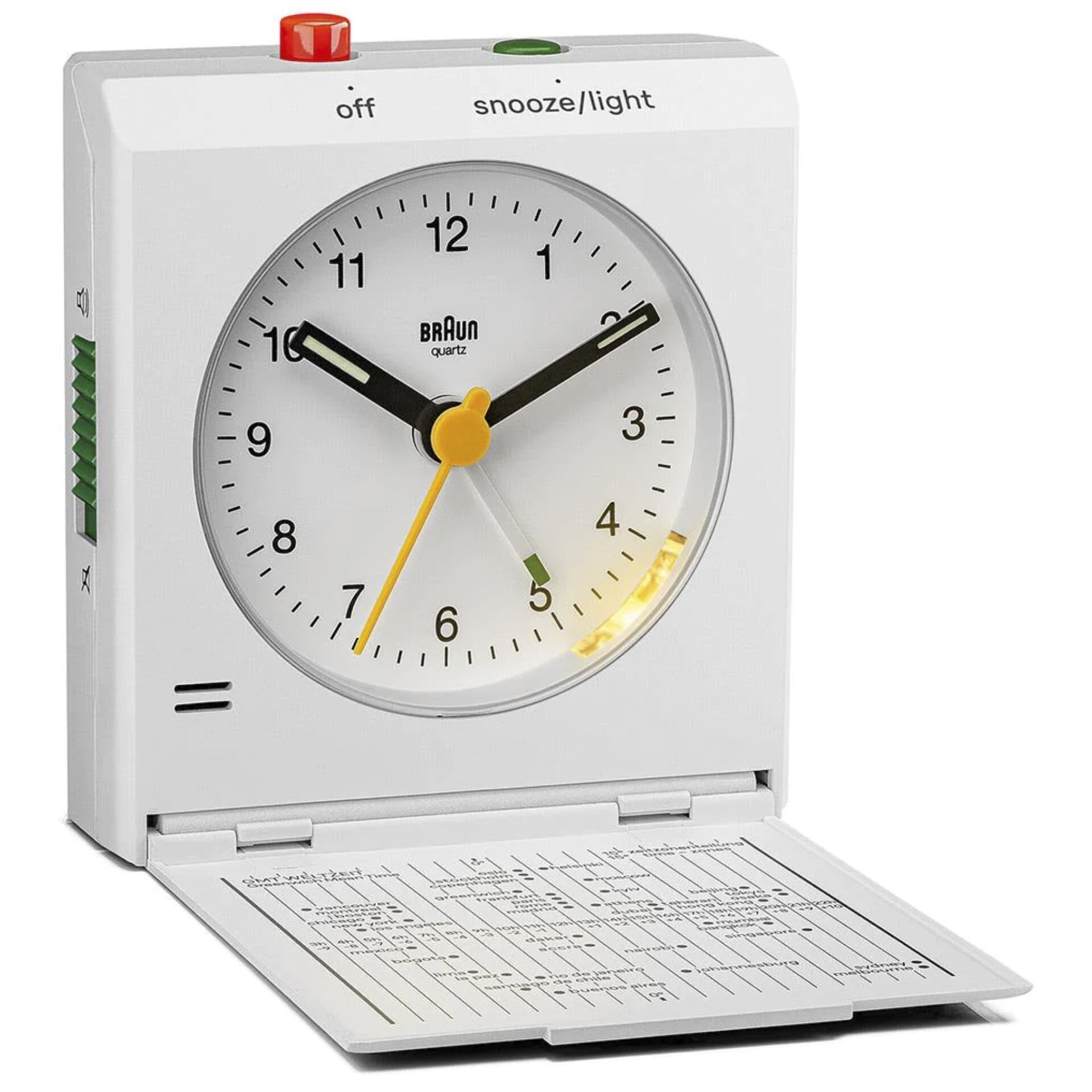 Braun BC 05 W Quarz-Klappwecker weiß