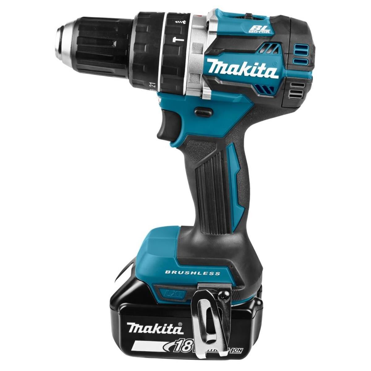 Makita DHP484RGJW - Bohrhammer/Treiber - schnurlos - 2 Geschwindigkeiten - Bohrfutterschlüssel 13 mm - 54 N·m