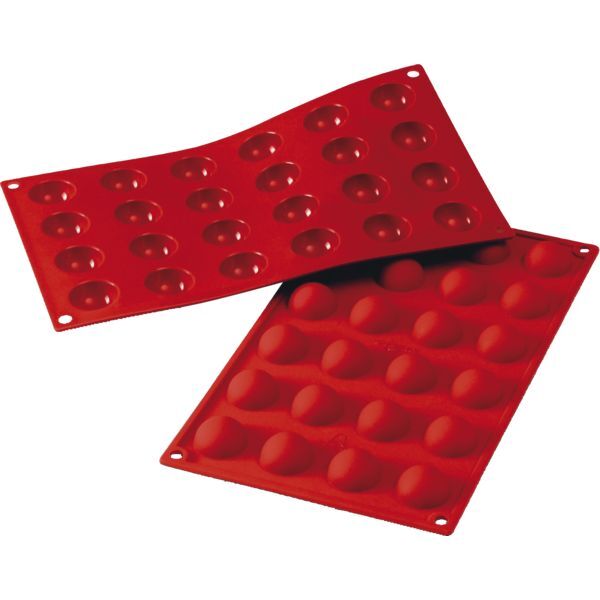 SILIKOMART Halbkugelform 24er, Silikon, Länge: 300 mm, Breite: 175 mm