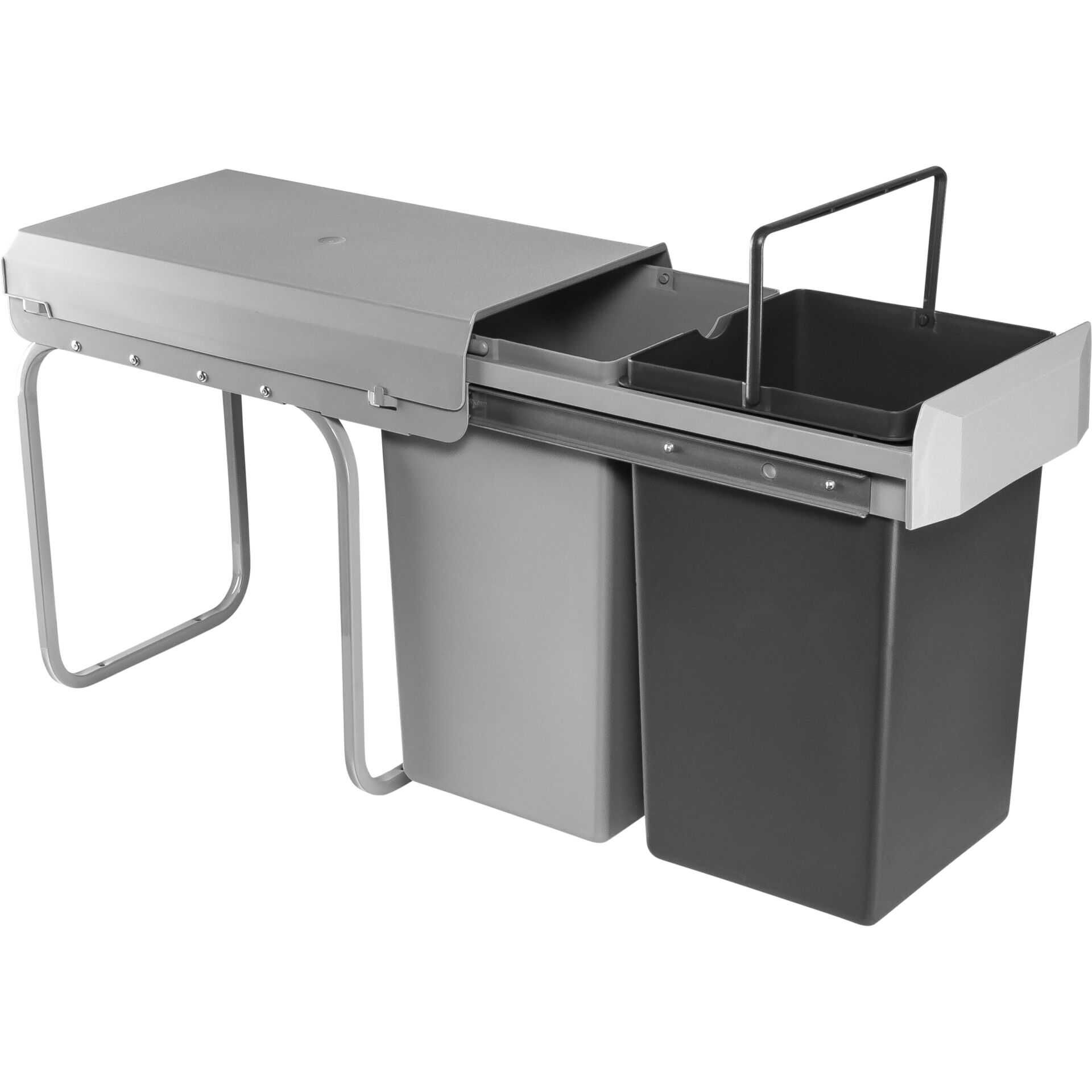WESCO Einbau-Abfalleimer Double-Boy 2x15ltr. silberfarben