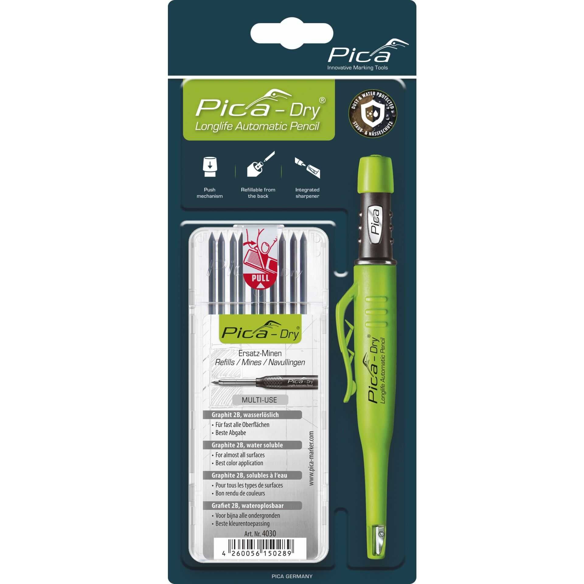 Pica DRY Bundle mit 1x Marker + 1x Minen-Set Nr. 4030