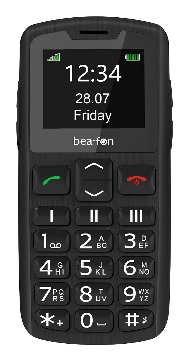 Bea-fon SL230 LTE (4G), Balken, Single SIM, 4,57 cm (1.8"), Bluetooth, 800 mAh, Schwarz