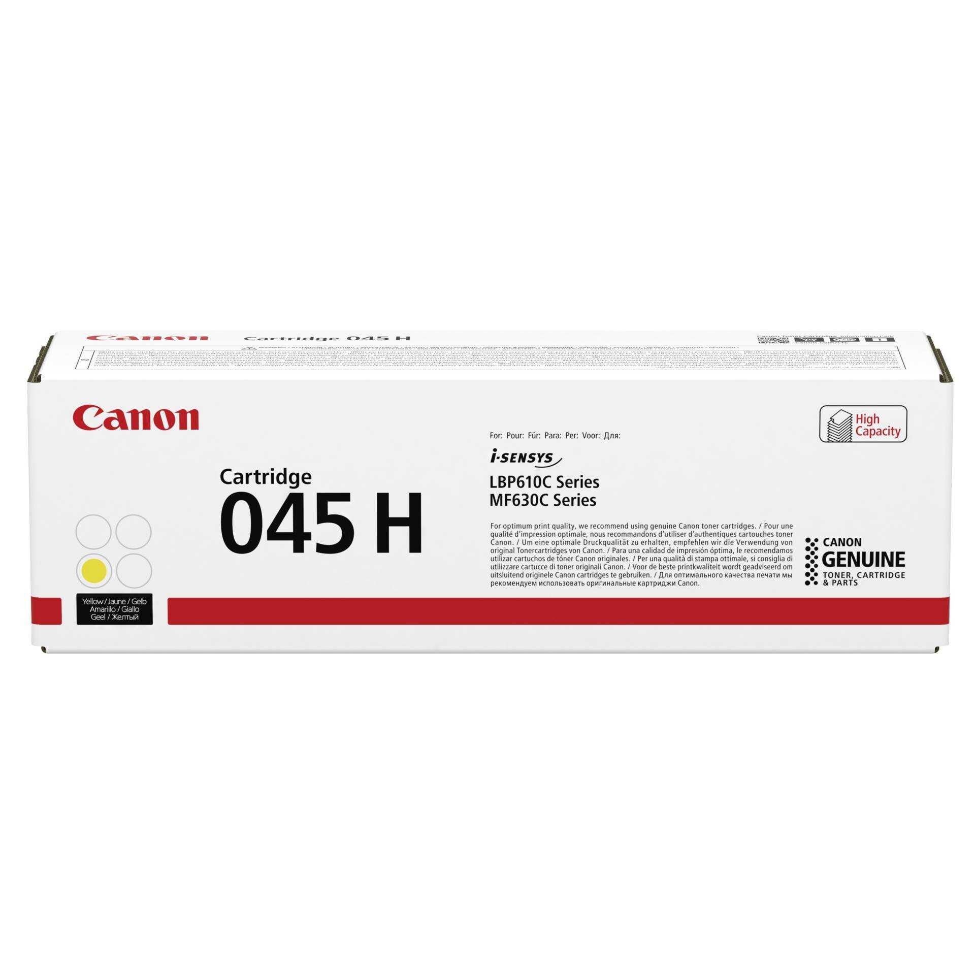 Canon 045 H - Mit hoher Kapazität - Gelb - original - Tonerpatrone - für ImageCLASS LBP612Cdw, MF632Cdw, MF634Cdw