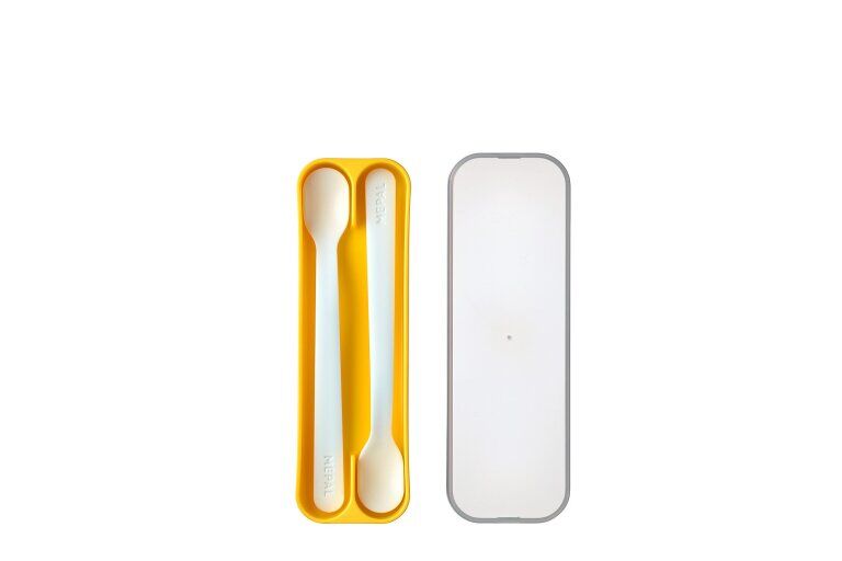 Mepal set fütterlöffel mio 2 stück - yellow