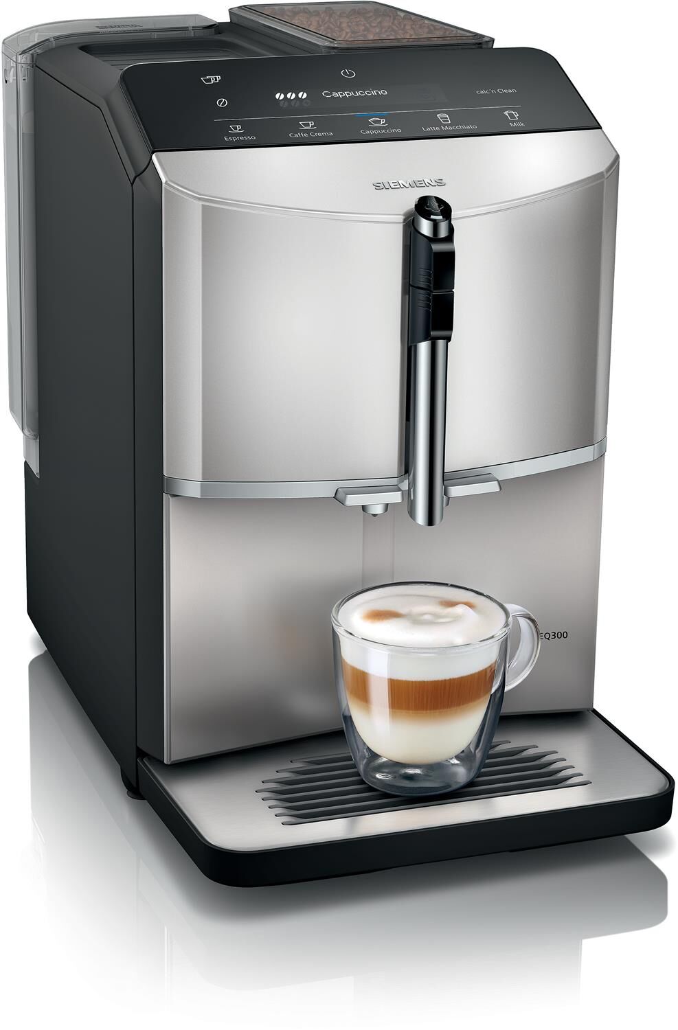 Siemens Kaffeevollautomat, EQ300, Inox silver metallic, TF303E07