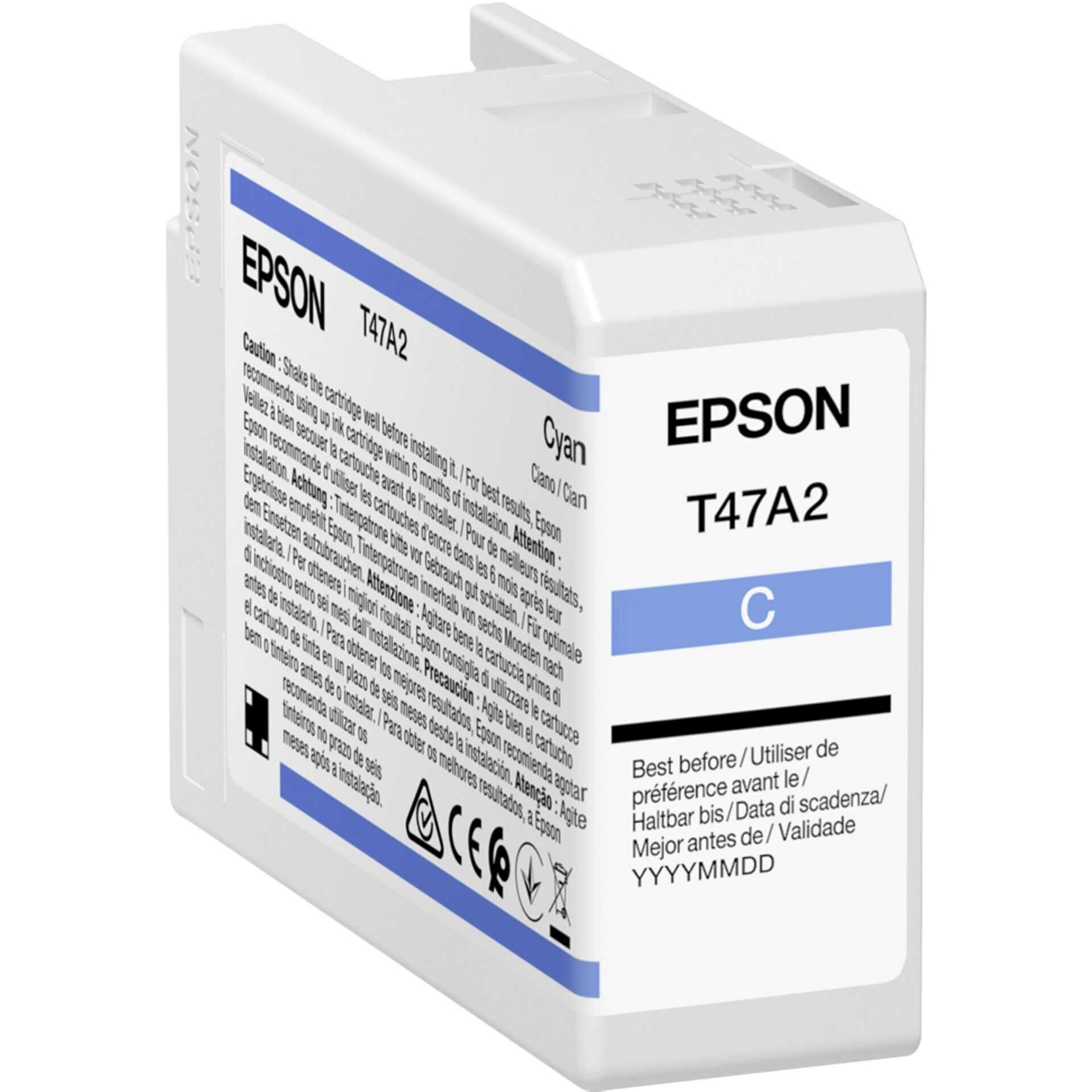 Epson T47A2 - 50 ml - Cyan - original - Tintenpatrone - für SureColor SC-P900