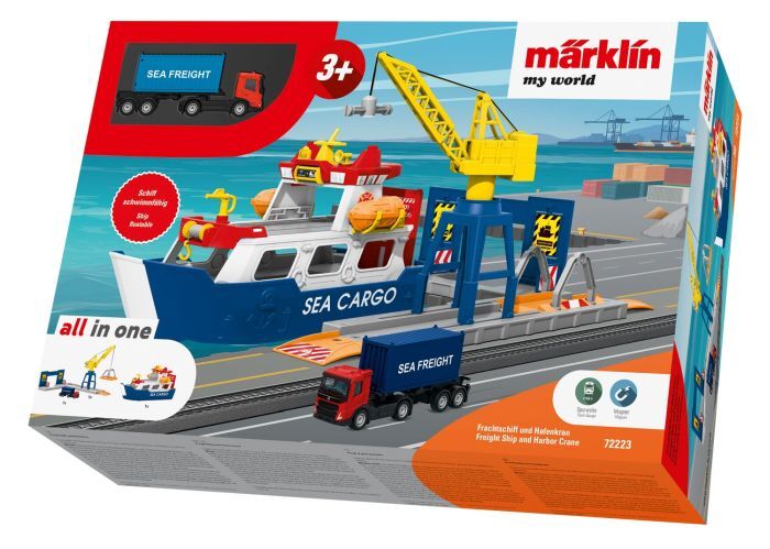 Märklin  Märklin 72223 H0 Märklin my world - Frachtschiff und Hafenkran 72223