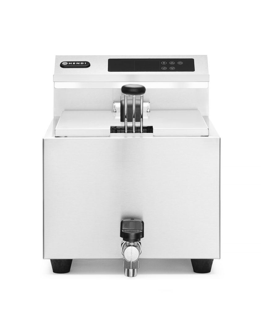 HENDI Friteuse Profi Line digital - mit Ablasshahn - 8 l, Profi Line, 8L, 230V/3500W, 305x515x(H)345mm