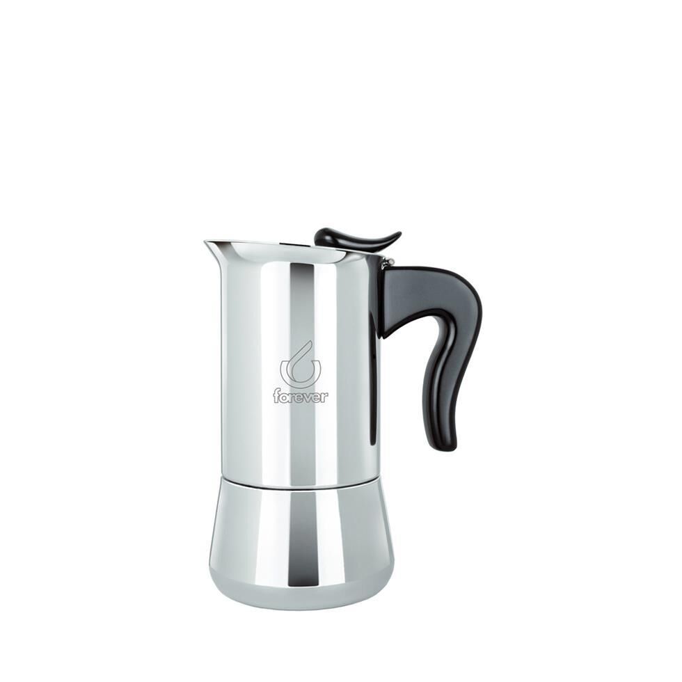 Forever Espressokocher  Miss Splendy 4 Tassen Edelstahl
