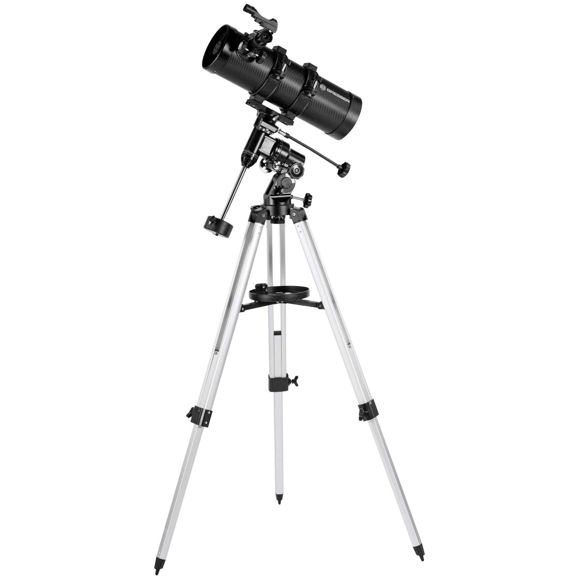 Bresser Pluto 114/500 EQ Spiegelteleskop carbon design