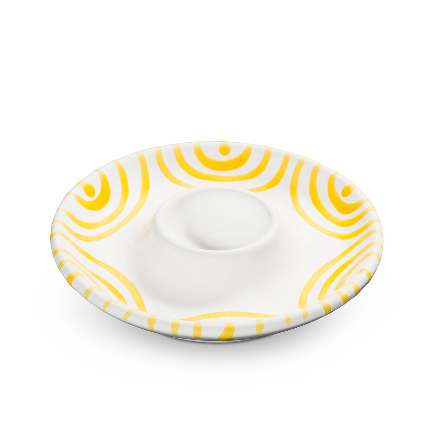Gmundner Keramik Gelbgeflammt, Eierbecher (Ø 12 cm)