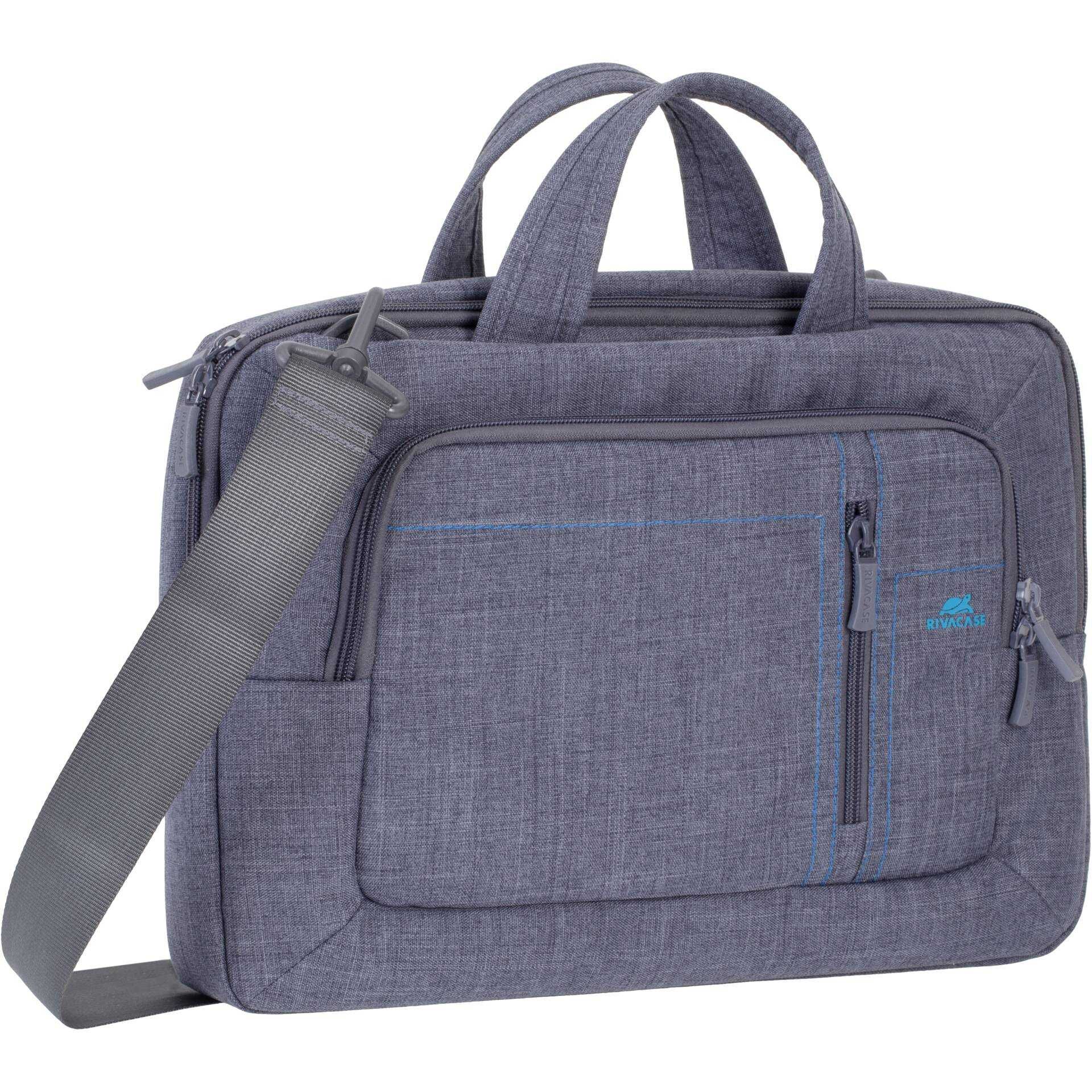 Riva Case Alpendorf 7520 Canvas - Notebook-Tasche - 33.8 cm (13.3") - Grau