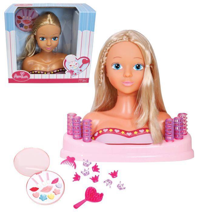 Amia Schmink-und Frisierkopf mit Zubehör, 27 cm 55602549