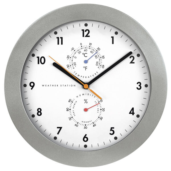 HAMA DCF-Funk-Wanduhr mit Thermo-/Hygrometer 0-40Grad DCF-FUNKWANDUHR PG-300 186344