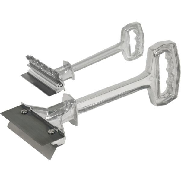 CONTACTO Grillreiniger, Länge: 370 mm, Klingenlänge: 155 mm