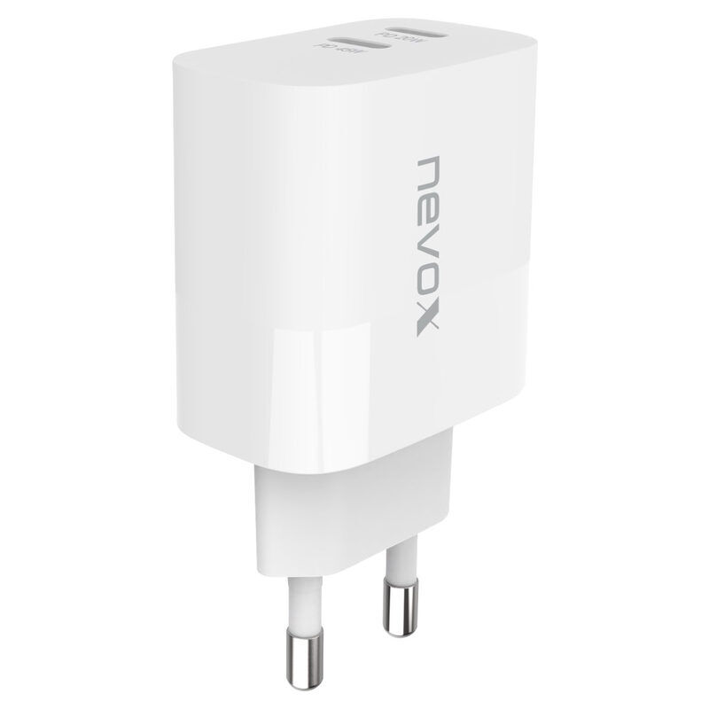 Nevox Netzteil Dual USB-C 45W, ws (weiß)