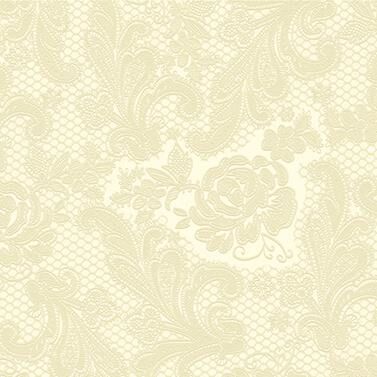PPD Serviette Lace embossed ivory  33x33