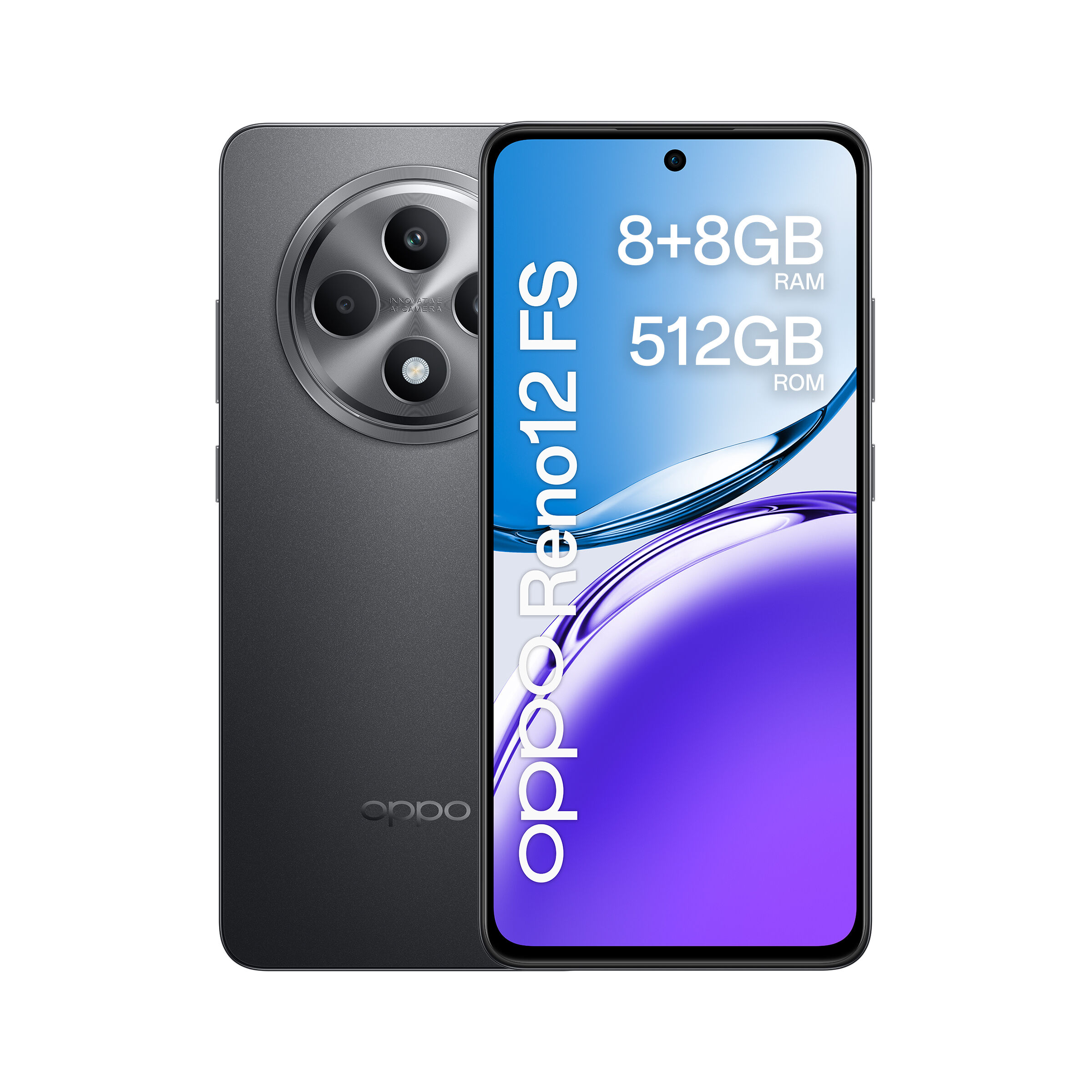 Oppo Reno12 FS 4G, 16,9 cm (6.67"), 8 GB, 512 GB, 50 MP, Android 14, Grau