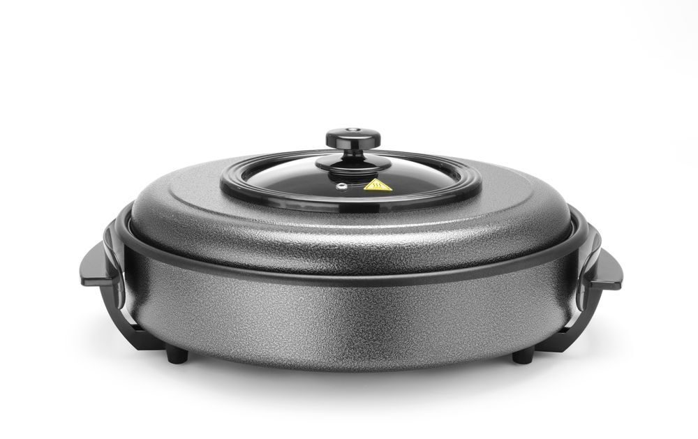 HENDI Partypfanne, Innentopf 550x60 mm, 230V/1600W, ⌀620x(H)170mm