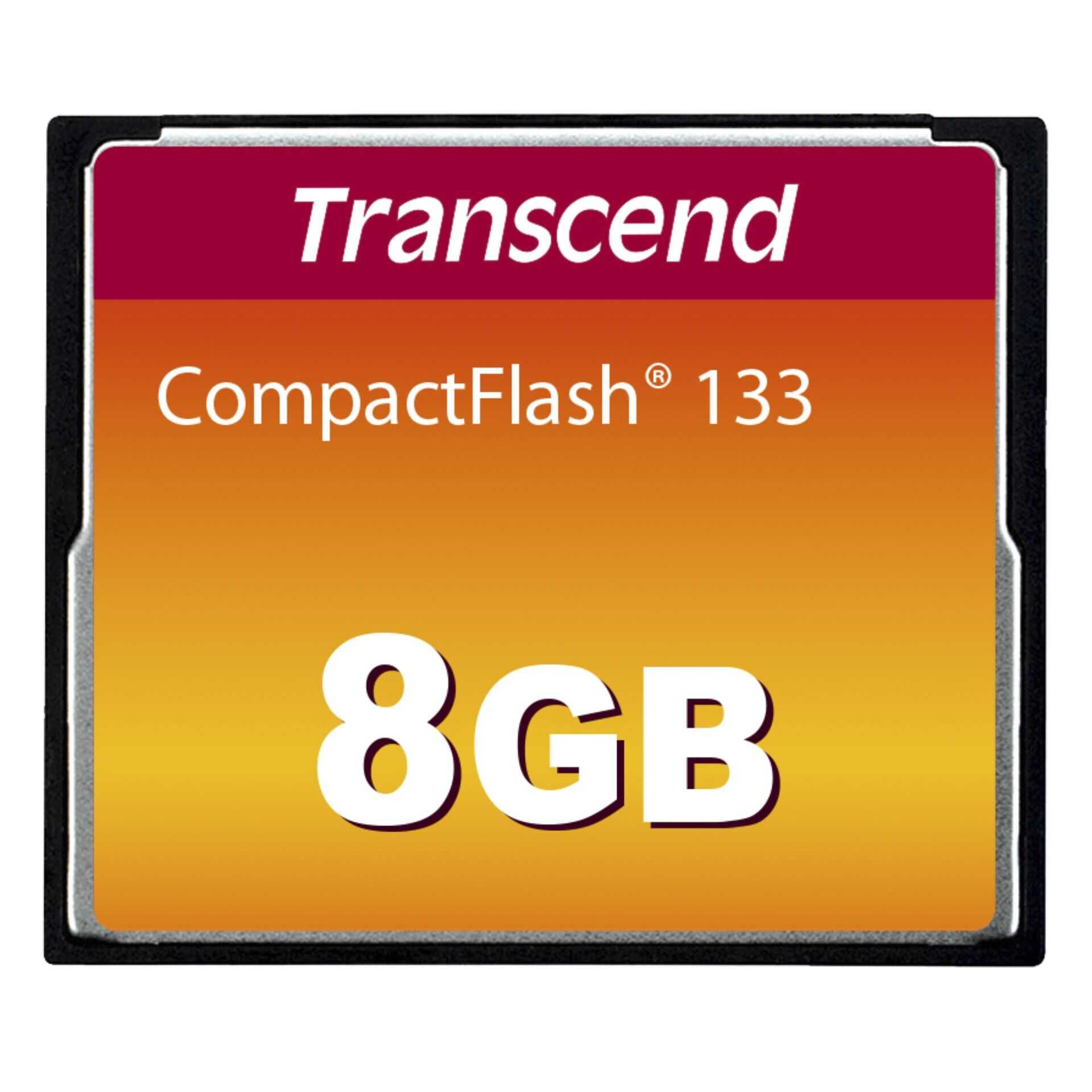Transcend - Flash-Speicherkarte - 8 GB - 133x - CompactFlash