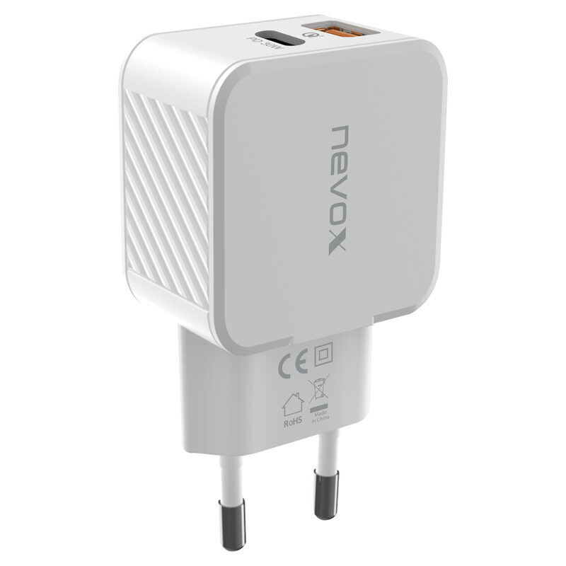 Nevox Netzteil Dual USB 30W, ws (weiß)