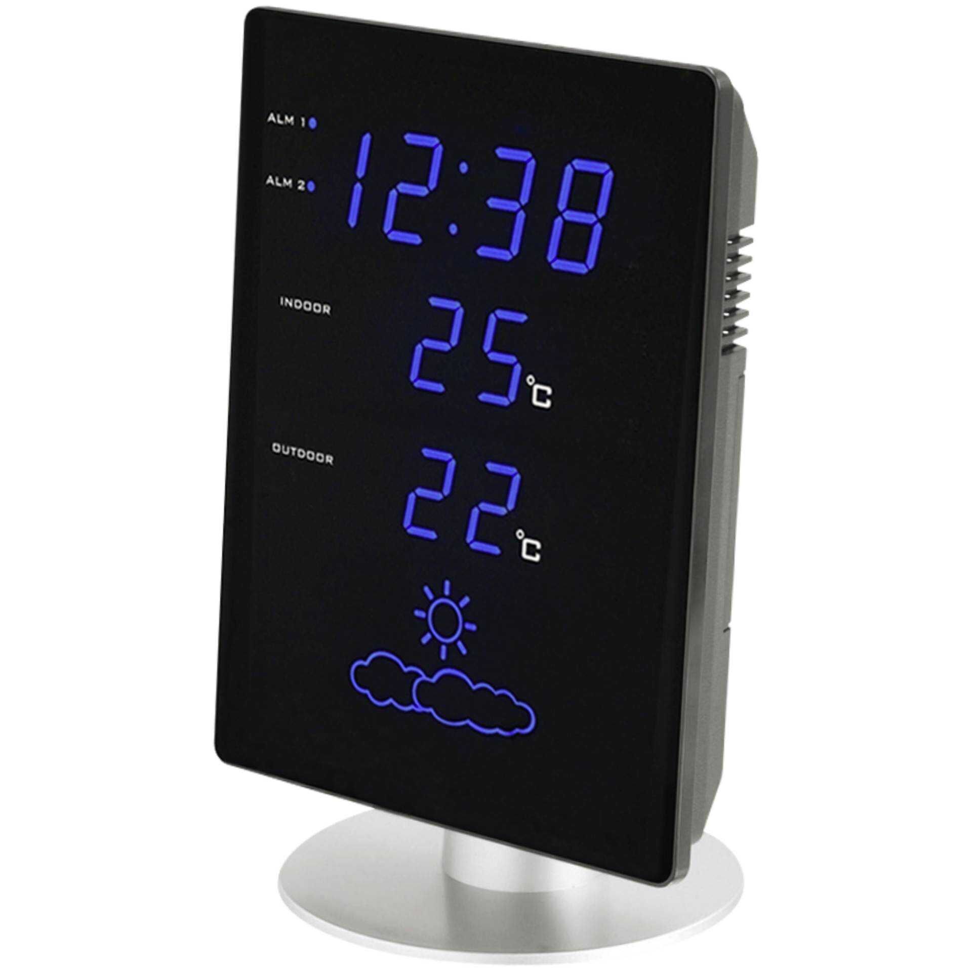 Techno Line WS 6820 - Wetterstation - kabellos - Schwarz/Silber