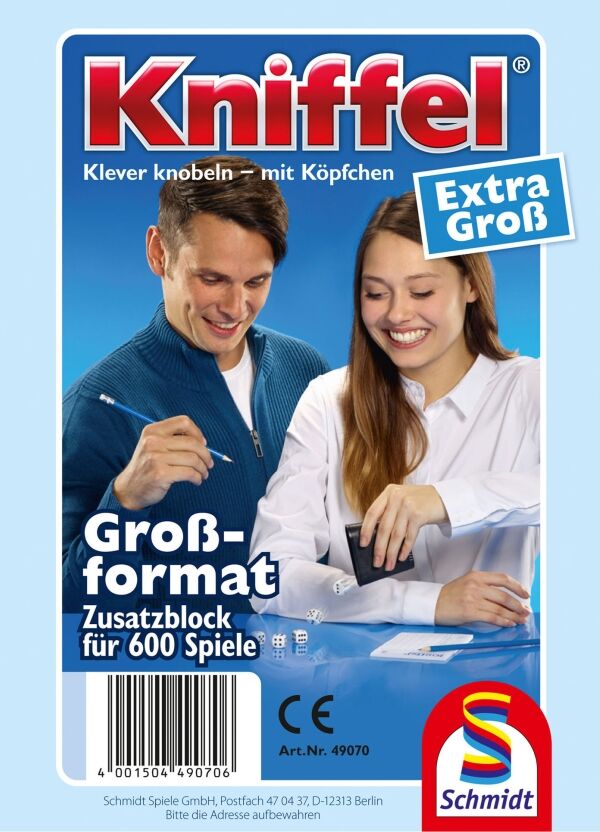 Schmidt Spiele Schmidt Spiele Kniffelblock groß 100 Blatt 49070