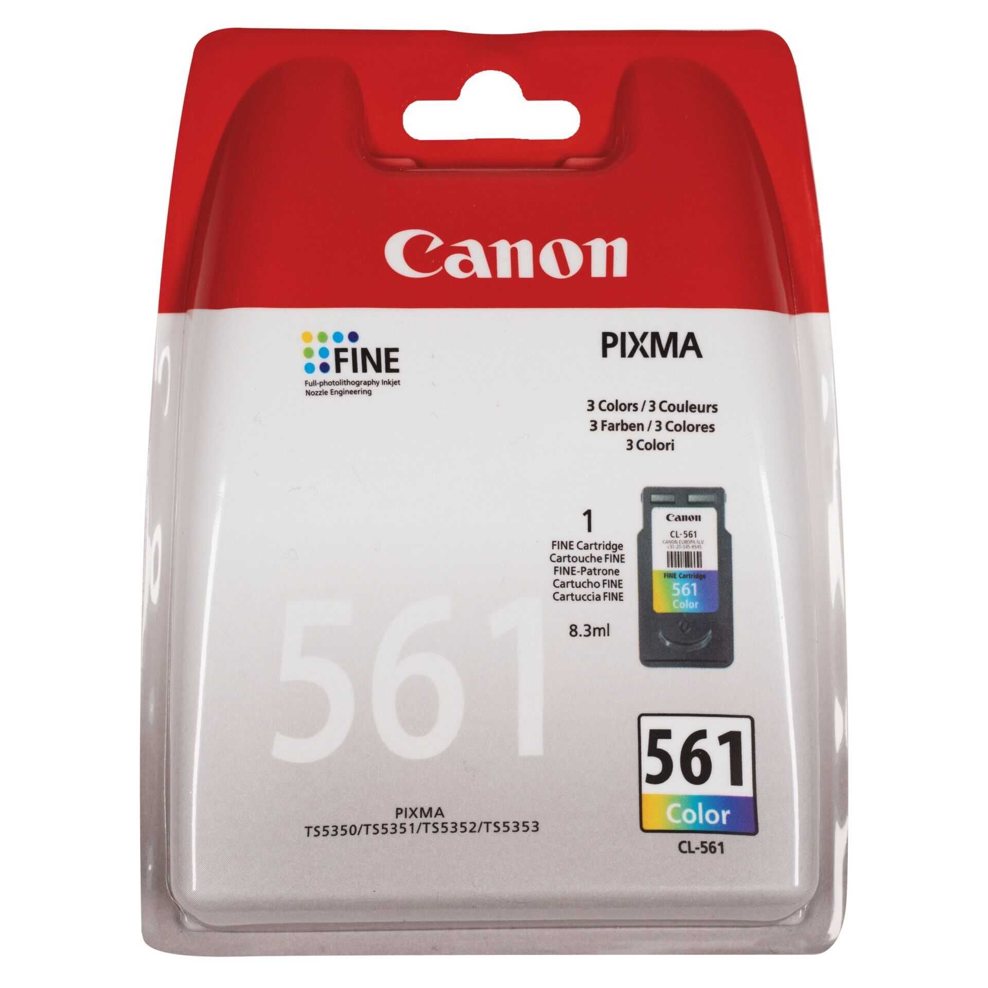 Canon CL-561 - Farbe (Cyan, Magenta, Gelb) - Original - Tintenpatrone - für PIXMA TS5350, TS5351, TS5352, TS5353